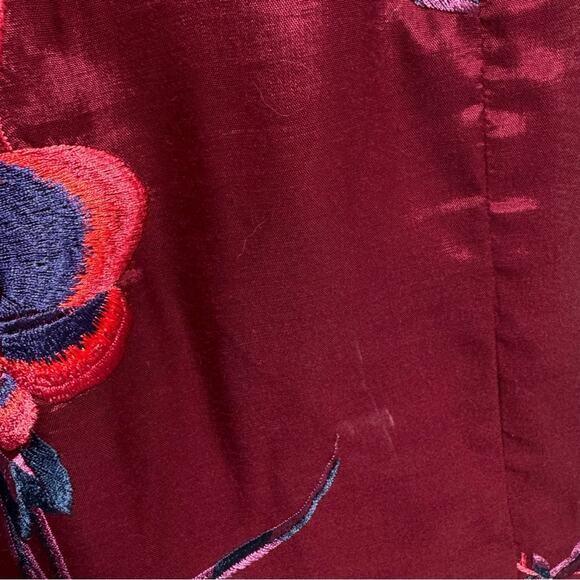 Free People Trousers Mimi Embroidered Floral Wide Leg US 6 NEW - Picture 14 of 16